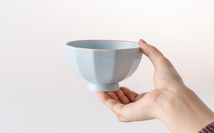 マカロン 面取 茶碗 4点 【江口製陶所】 NAZ011