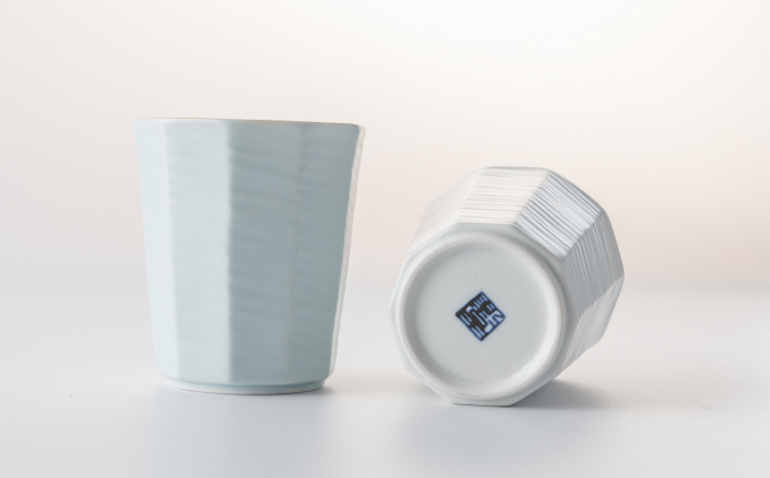 マカロン 面取 コップ 4点 【江口製陶所】 NAZ012