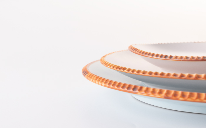 マカロン いげ皿 3点 【江口製陶所】 NAZ013