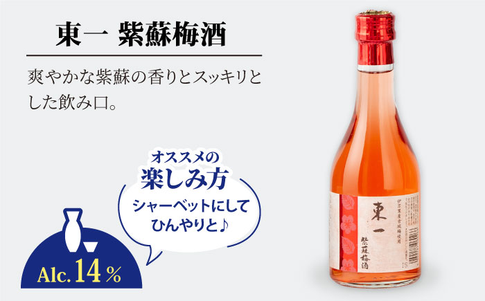 東一 飲み比べセットA (梅酒・日本酒) 300ml6本 【嬉野酒店】 [NBQ009］酒 梅酒 日本酒 飲みくらべ