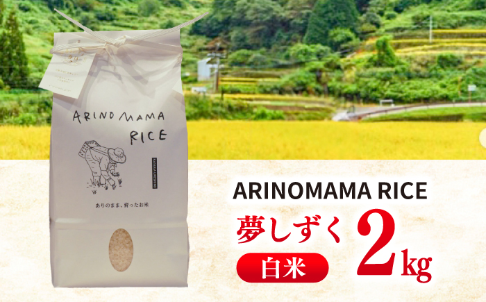 ARINOMAMA RICE 佐賀県嬉野市産 夢しずく 2kg【ありのまま春日】 [NCK002]