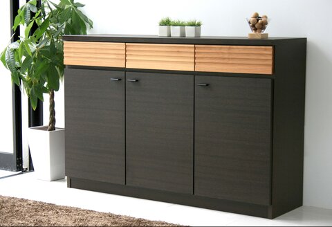 FE 120サイドボード 【キャビネット リビング 収納 家具 開梱設置 梱包材引き取り 完成品】(H062238)