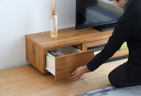 アダムロ 180ローボード LBR 【テレビ台 テレビ TV ローボード リビング用 収納家具 AV機器収納 国産】(H060482)