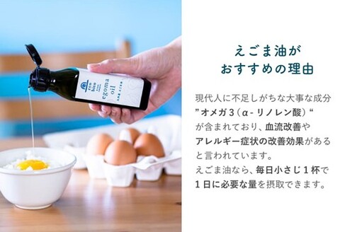 九州産えごま油 100g×3本セット 【えこびと 農園 九州産 国産 無添加 生搾り 栽培期間中無農薬 自社製造 えごま αリノレン酸】(H037103)