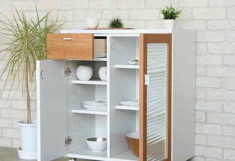 パルク 70カウンター 【キッチン カウンター ワゴン 北欧 収納 おしゃれ 開梱設置 梱包材引き取り 完成品】(H062227)