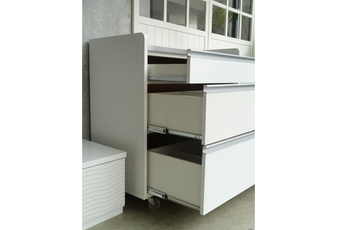 パレス 90カウンター ホワイト 【キッチンカウンター レンジ台 レンジボード ボード ホワイト シンプル 北欧 開梱設置 梱包材引き取り 日本製 完成品】(H062228)