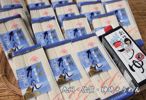 佐賀県特産品 神埼そうめん 17入 つゆ付 【そうめん 神埼そうめん 乾麺 特産品 御中元 夏 自家用】(H014132)