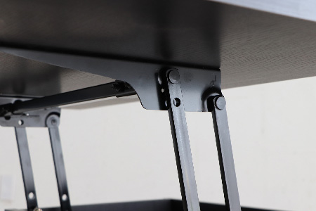 【東馬家具】FEEL（フィール）リフトアップテーブルBK【テーブル デスク 机 家具 国産 完成品】(H060596)