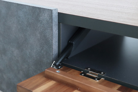 【東馬家具】クリート TV 140 CL【美しさ モダン 空間作り ワンランク上 贅沢 アカシア材 コンクリート調 完成品】(H060618)