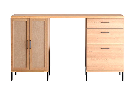 【東馬家具】TMフォカス 麻扉+60チェスト+180天板+脚2セット【収納棚 シャビー調 木目 おしゃれ 飾り棚 完成品 脚・取っ手のみ取付】(H060629)