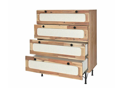 ティゴ 80チェスト【チェスト 衣類 収納 ラタン調 完成品】(H062266)