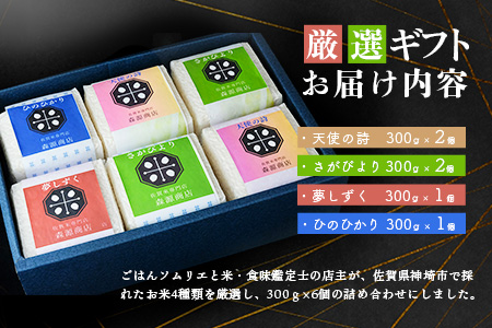【数量限定 新米】令和7年産 佐賀県神埼米厳選ギフトセット(精米)【ごはんソムリエ 食味鑑定士 特A 食べ比べ ブランド米】(H063143)