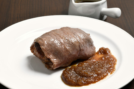 シェフ自慢のとろける佐賀牛ロールハンバーグ 200g×5個 【佐賀牛ロール 牛肉 ハンバーグ グルメ 真空パック 手作り】(H077103)