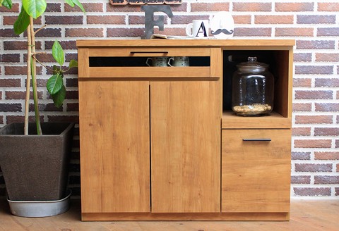 kayla 105カウンター(ネイツ 105カウンター) 【キッチンボード カウンター 家具 国産 家電収納庫 調理器具 収納】(H060652)