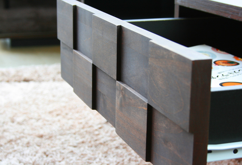 コルク リビングテーブル 【リビング センター ガラス テーブル 引出し付 収納 組立設置付 梱包材引き取り 家具 国産】(H062122)