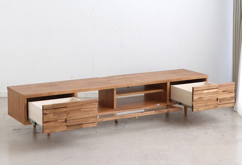 アルグ 180ローボード LBR 【テレビボード ローボード テレビ ナチュラル 木目 無垢 TV 家具 国産 ライトブラウン】(H060661)