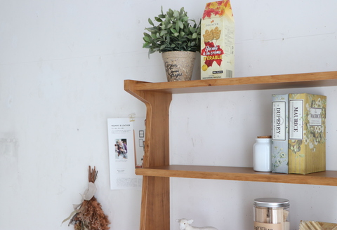 アルグ 80シェルフ 【ラック 収納棚 本棚 リビング フリーラック 家具 国産 ライトブラウン】(H060310)