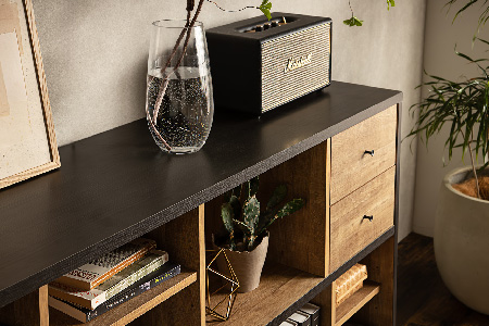 【東馬家具】タナス ローシェルフ 1800 BK【ブックシェルフ 本棚 書棚 見せる収納 おしゃれ インテリア 大容量 間仕切り ふるさと納税】(H060591)