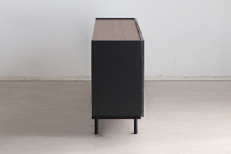 【東馬家具】クリートSB 150 CL【サイドボード 収納棚 リビング シック モダン 見せない収納 大人のインテリア おしゃれ ふるさと納税】(H060611)