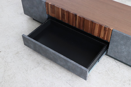 【東馬家具】クリート TV 140 CL【美しさ モダン 空間作り ワンランク上 贅沢 アカシア材 コンクリート調 完成品】(H060618)