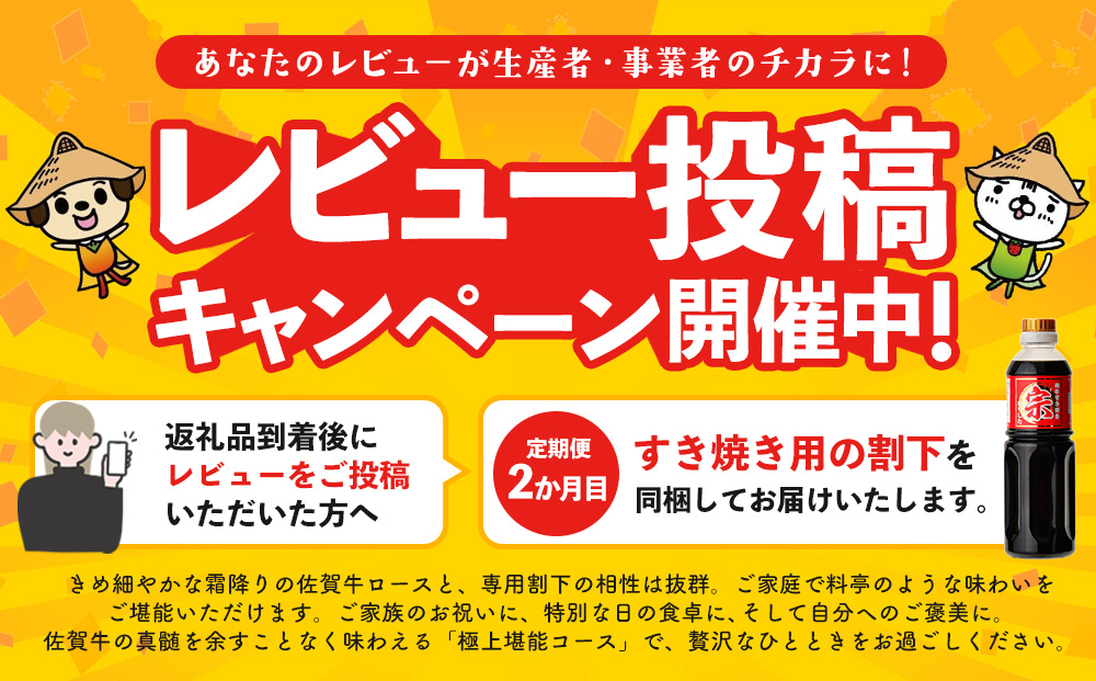 【レビューキャンペーン】【年末・数量限定 最短10日営業日以内発送】【5か月連続定期便】極上佐賀牛ヒレ・ロース堪能コース【割下 佐賀牛 ロース 霜降り 堪能 贅沢 肉 和牛 黒毛和牛 上品 甘み ヒレ シャトーブリアン サーロイン 人気部位 豪華ラインナップ 旨み】(H996P112)