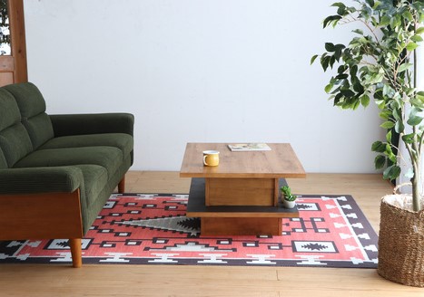 アダムロ リフトアップテーブル LBR 【センター リビング リフトアップ テーブル CT LT 家具 日本製】(H060372)