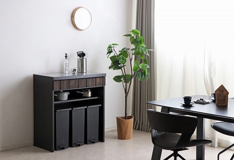 RESE(レセ)80カウンターダスト 【キッチンカウンター レンジ 食器 食器棚 キッチン 家具 国産 収納 台所収納 完成品】(H060660)