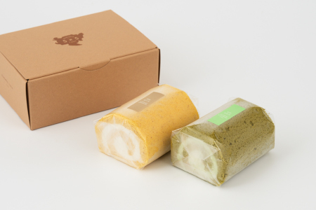 【プレミアム米粉ロールケーキ】神埼桑菱茶ロール＆神埼菱の実ロールセット【グルテンフリー 保存料不使用 贈り物】(H053315)