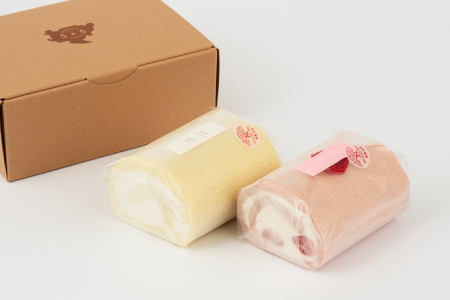 【プレミアム米粉ロールケーキ】天使のソイロール＆苺ソイロール(卵・乳製品不使用)【グルテンフリー 保存料不使用 卵不使用 乳製品不使用 贈り物】(H053319)