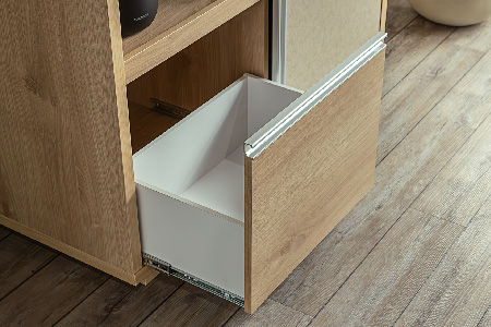 【東馬家具】ツキミ 120KB NA･BE【キッチンボード 食器棚 整理棚 収納 リビング ナチュラル ベージュ 可動棚 木目 ふるさと納税】(H060585)