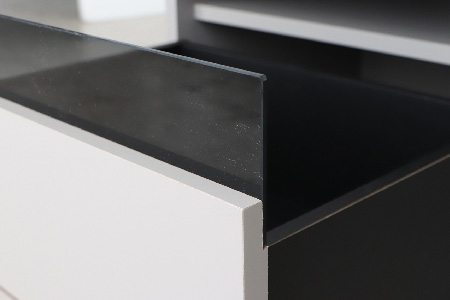 【東馬家具】グラウ 80CB GY【テレビボード コーナーテレビ台 コーナー収納 テレビ台 収納ボード マットグレー ミニマリスト ふるさと納税】(H060673)