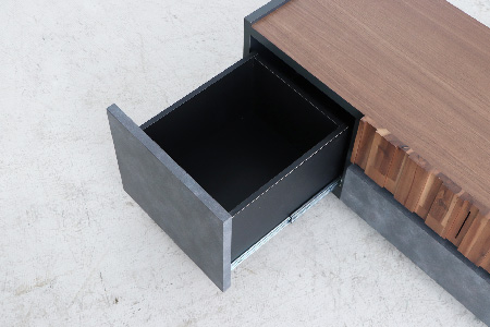 【東馬家具】クリート TV 140 CL【美しさ モダン 空間作り ワンランク上 贅沢 アカシア材 コンクリート調 完成品】(H060618)