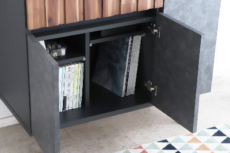 【東馬家具】クリート SB 90 CL【美しさ モダン 空間作り ワンランク上 贅沢 アカシア材 コンクリート調 完成品 脚のみ取付】(H060619)