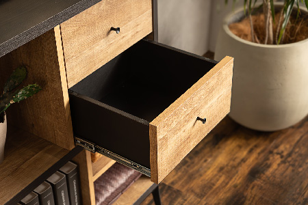 【東馬家具】タナス ローシェルフ 1800 BK【存在感 ブックシェルフ 収納 お気に入り 本棚 オシャレ 壁面 雑貨 魅せる収納 完成品 脚のみ取付】(H060622)