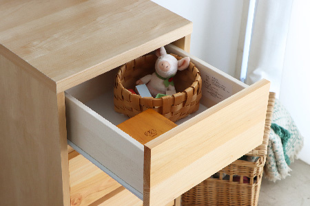 【東馬家具】チプレ 40チェスト【天然 ヒノキ シンプル 国産 自然素材 安心 安全 品質 ナチュラル 収納力 インテリア 完成品 脚のみ取付】(H060631)