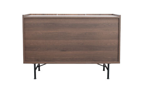 フォーグ 120サイドボード【リビングボード キャビネット リビング収納 水玉模様 収納 完成品】(H062254)