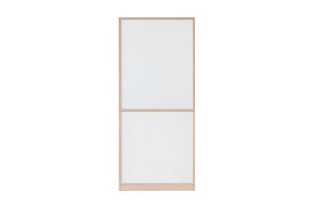 バルド 117キッチンボード ナチュラル【キッチンボード 食器棚 収納 デザインガラス 飛散防止フィルム付き 完成品】(H062257)