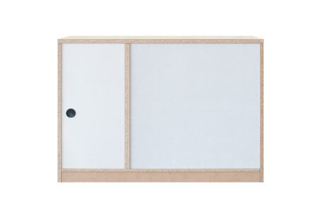 バルド 117キッチンカウンター ナチュラル【キッチンカウンター カウンター 食器棚 収納 飛散防止フィルム付き 完成品】(H062259)