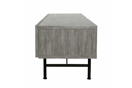 セロ 150TVボード ダークグレイ【テレビボード インテリア 紙漉き風模様 完成品 家具 AV機器収納】(H062279)