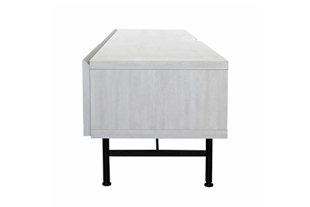 セロ 180TVボード ライトグレイ【テレビボード インテリア 紙漉き風模様 完成品 家具 AV機器収納】(H062280)