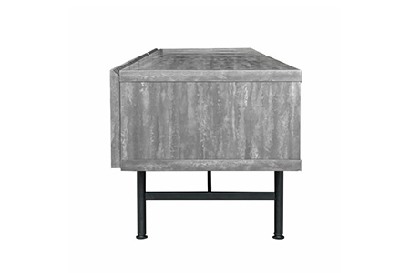 セロ 180TVボード ダークグレイ【テレビボード インテリア 紙漉き風模様 完成品 家具 AV機器収納】(H062281)