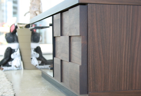 コルク 90TVボード 【テレビボード テレビ台 テレビ ローボード インテリア 開梱設置 梱包材引き取り AV機器収納  国産 完成品】(H062176)