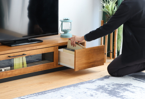 アダムロ 140ローボード LBR 【テレビ台 テレビ TV ローボード リビング用 収納家具 AV機器収納 国産】(H060665)