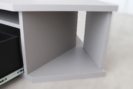 【東馬家具】グラウ 80CB GY【テレビボード コーナーテレビ台 コーナー収納 テレビ台 収納ボード マットグレー ミニマリスト ふるさと納税】(H060673)