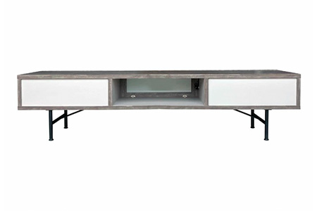 セロ 180TVボード ダークグレイ【テレビボード インテリア 紙漉き風模様 完成品 家具 AV機器収納】(H062281)