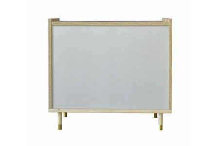 ヴァロ 80キャビネット【 収納 テレビ台 コンパクト 真鍮取っ手 真鍮つまみ 脚先真鍮色仕上げ 開梱設置 梱包材引き取り 完成品】(H062285)