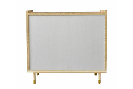 ヴァロ 80キャビネット ドア【 収納 テレビ台 コンパクト 真鍮取っ手 真鍮つまみ 脚先真鍮色仕上げ 開梱設置 梱包材引き取り 完成品】(H062287)