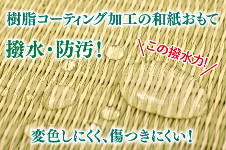 ミニたたみ 市松 グリーン【和紙表 撥水加工 変色しづらい 職人 本格派 やすらぎ 国産 手作り 卓上 おしゃれ マウスパッド 小物】(H075113)