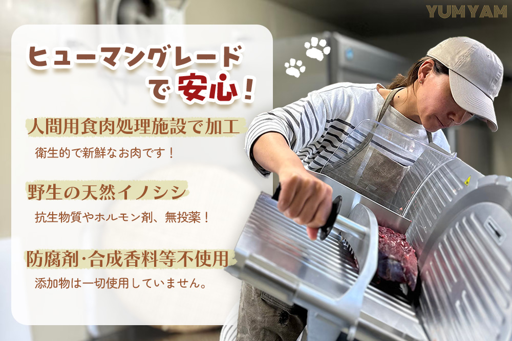 脊振ジビエの YUMYAM JERKYセット【ジビエ イノシシ ペットフード おやつ 低カロリー 高タンパク】(H121102)