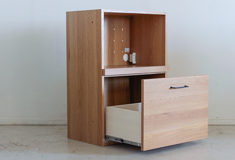 トラクト チェスト＋OP引出＋120天板 NA 【食器 キャビネット 家具 国産 組み合わせ 収納家具 完成品】(H060641)